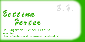 bettina herter business card